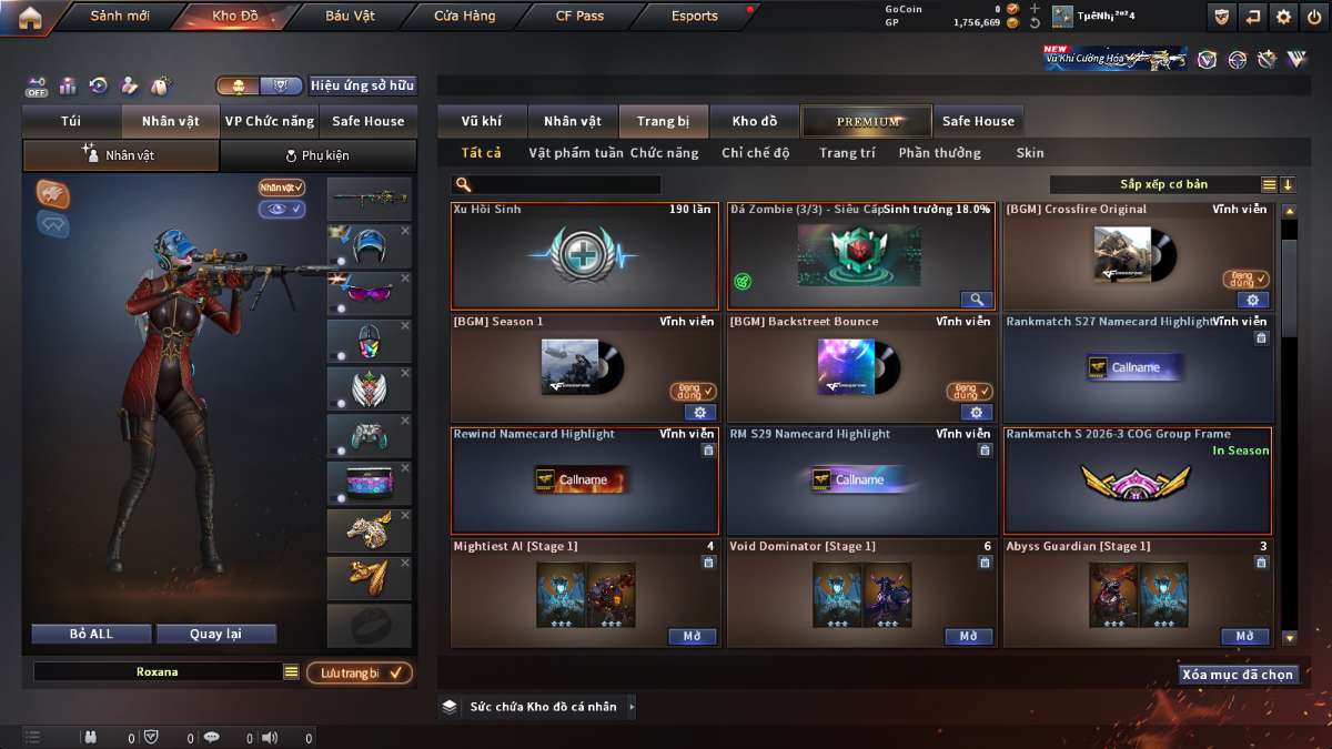 shop acc cf uy tin gia re